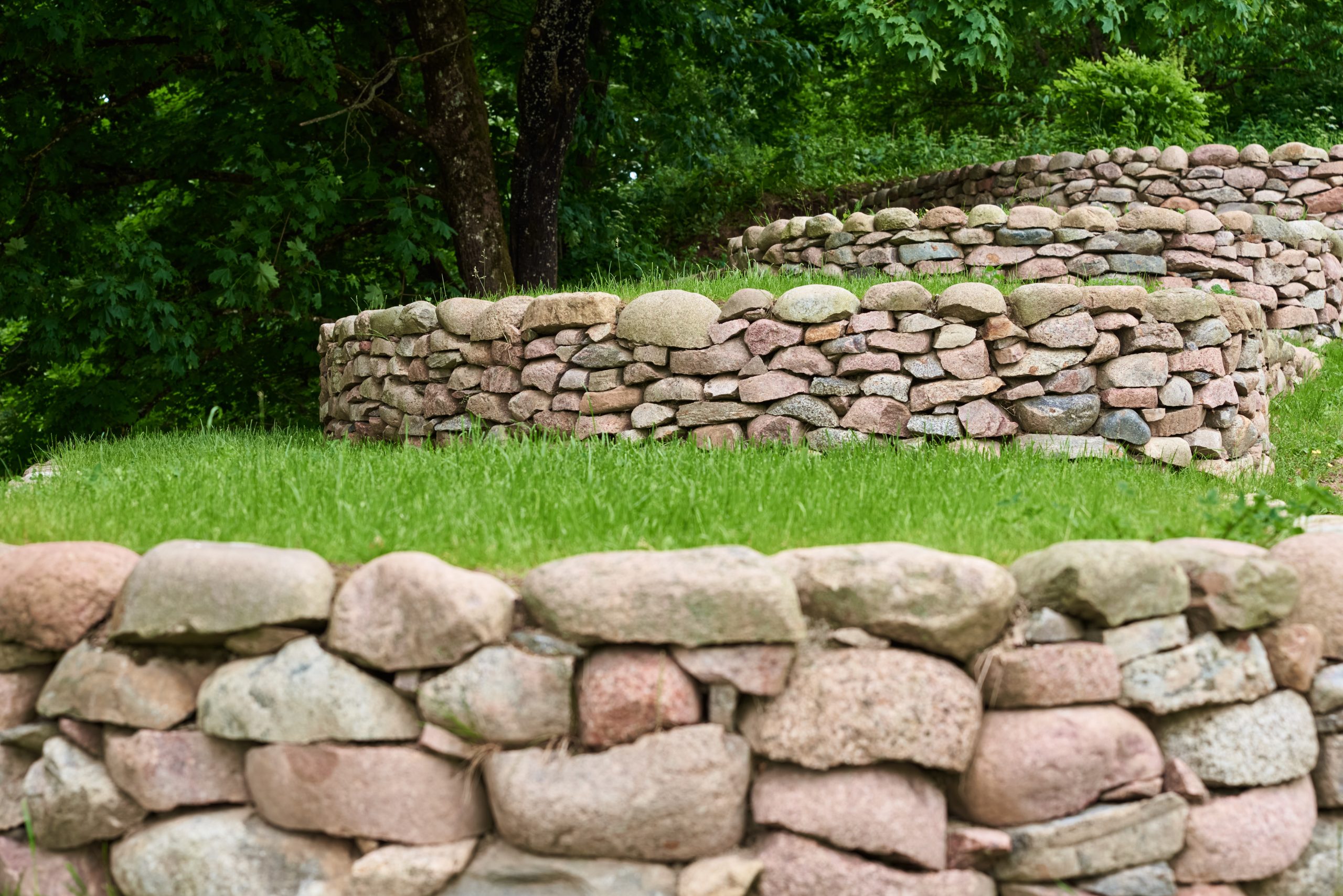 Retaining wall in Roanoke